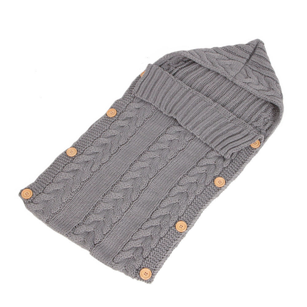 best New Autumn Winter Newborn Baby Boy Girl Knit Sleeping Bag Clothes Infant Baby Pure Color Hold Blanket 0 shop online at M2K Trends for