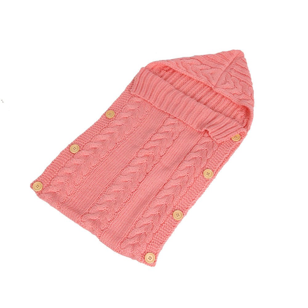 best New Autumn Winter Newborn Baby Boy Girl Knit Sleeping Bag Clothes Infant Baby Pure Color Hold Blanket 0 shop online at M2K Trends for