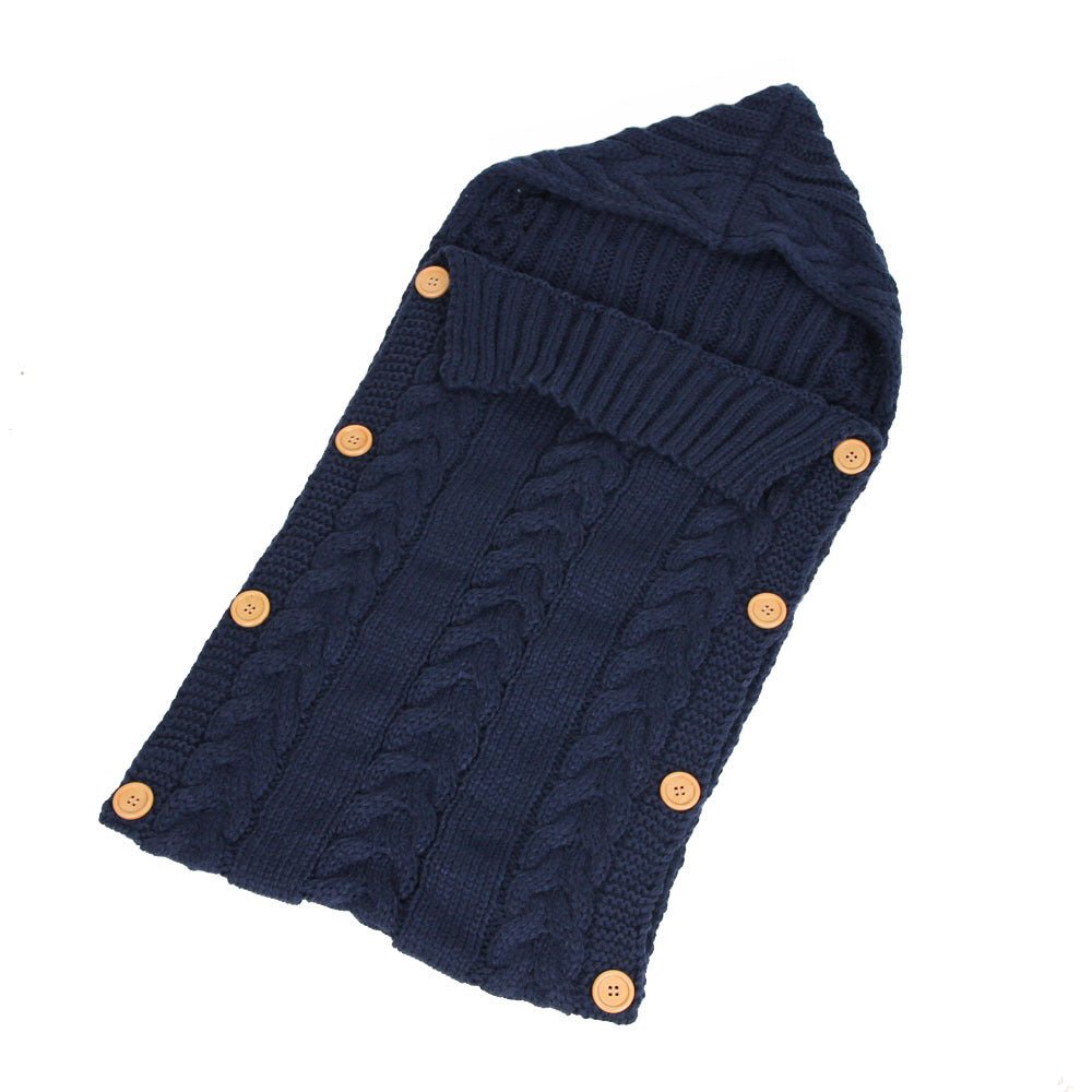 best New Autumn Winter Newborn Baby Boy Girl Knit Sleeping Bag Clothes Infant Baby Pure Color Hold Blanket 0 shop online at M2K Trends for
