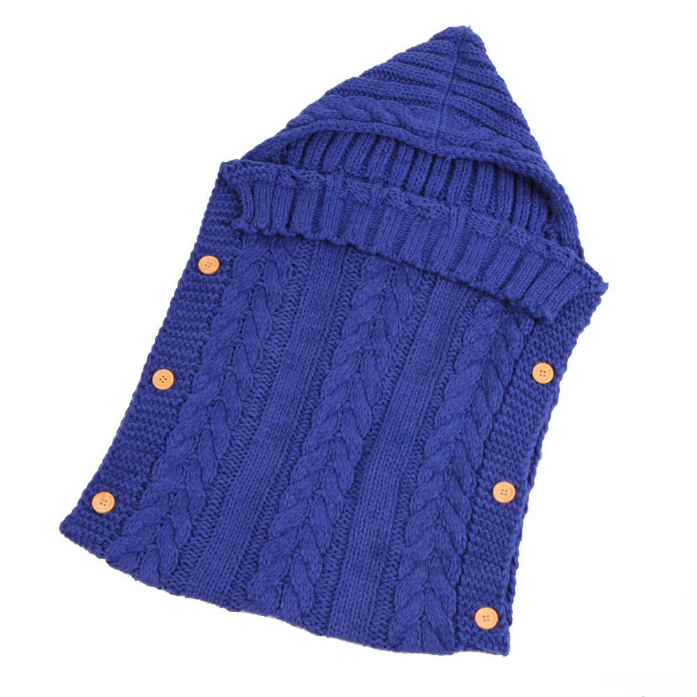 best New Autumn Winter Newborn Baby Boy Girl Knit Sleeping Bag Clothes Infant Baby Pure Color Hold Blanket 0 shop online at M2K Trends for