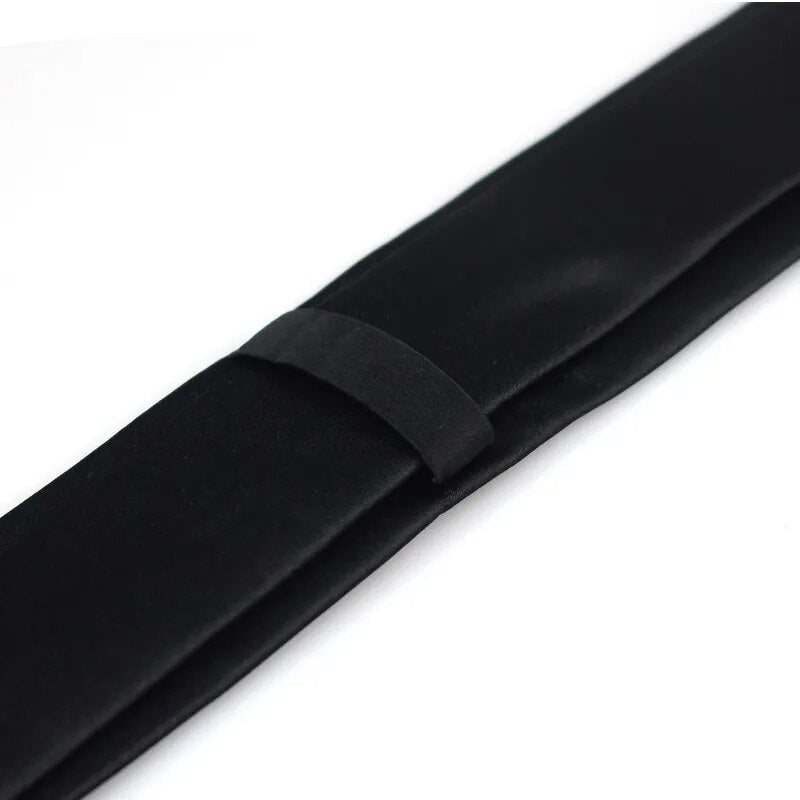 best New Classic Black Ties for Men Silk Mens Neckties for Wedding Party Business Adult Neck Tie 3 Sizes Casual Solid Tie shop online at M2K Trends for