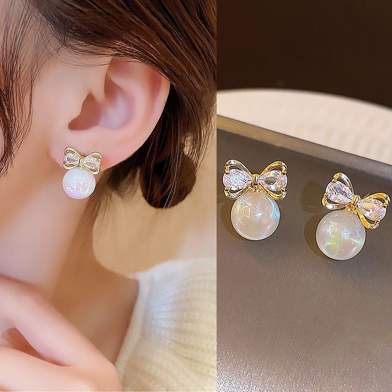 best New Classic Elegant Imitation Dangle Gold Color Earrings For Women Crystal Long Tassel Exquisite Drop Earring Wedding Jewelry ear ring shop online at M2K Trends for
