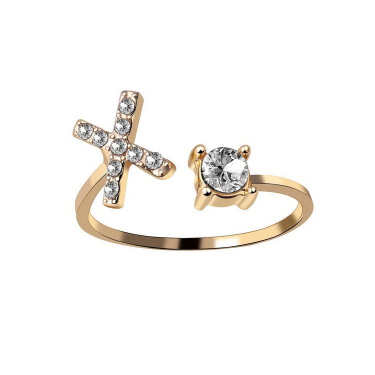 best New Design Adjustable 26 Initial Letter Ring Fashion Jewelry For Women Simple Elegant Jewelry Accessories shop online at M2K Trends for Fashion Jewelry