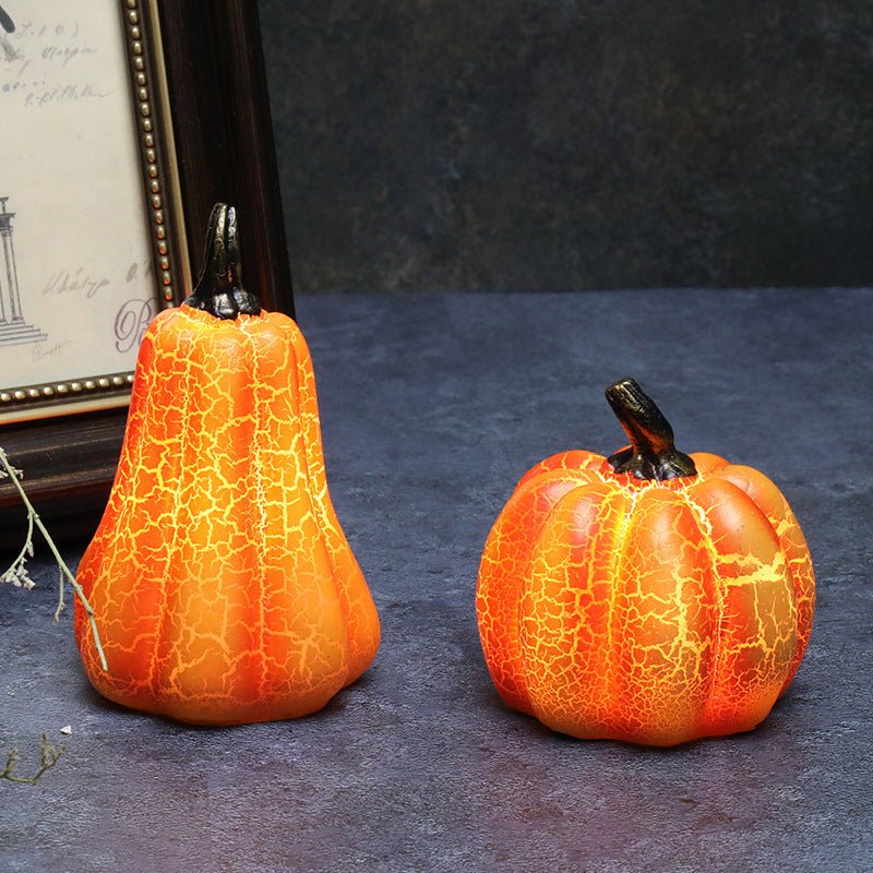 best New Halloween Pumpkin Lantern Simulation Pumpkin LED Candle Lamp Resin Luminous Pumpkin 0 shop online at M2K Trends for