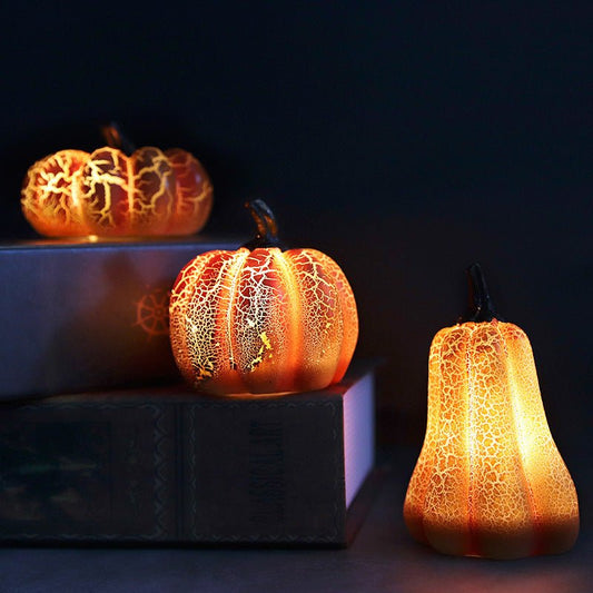 best New Halloween Pumpkin Lantern Simulation Pumpkin LED Candle Lamp Resin Luminous Pumpkin 0 shop online at M2K Trends for