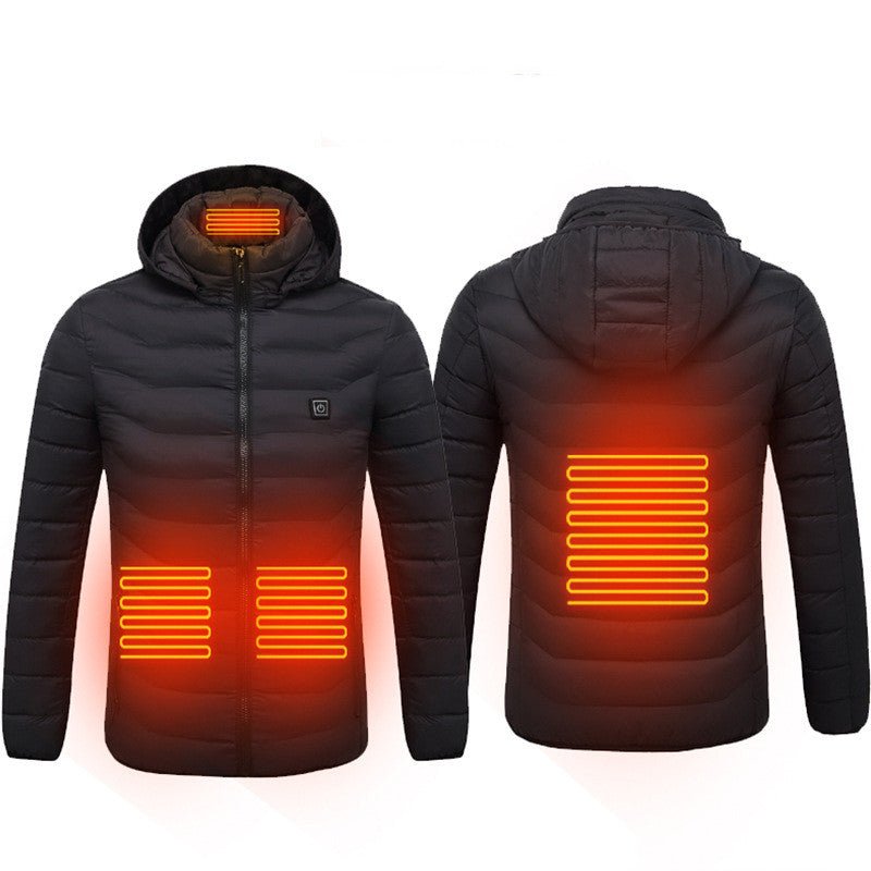 best New Heated Jacket Coat USB Electric Jacket Cotton Coat Heater Thermal Clothing Heating Vest Men's Clothes Winter 0 shop online at M2K Trends for