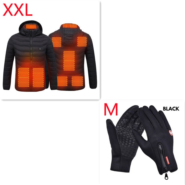 best New Heated Jacket Coat USB Electric Jacket Cotton Coat Heater Thermal Clothing Heating Vest Men's Clothes Winter 0 shop online at M2K Trends for