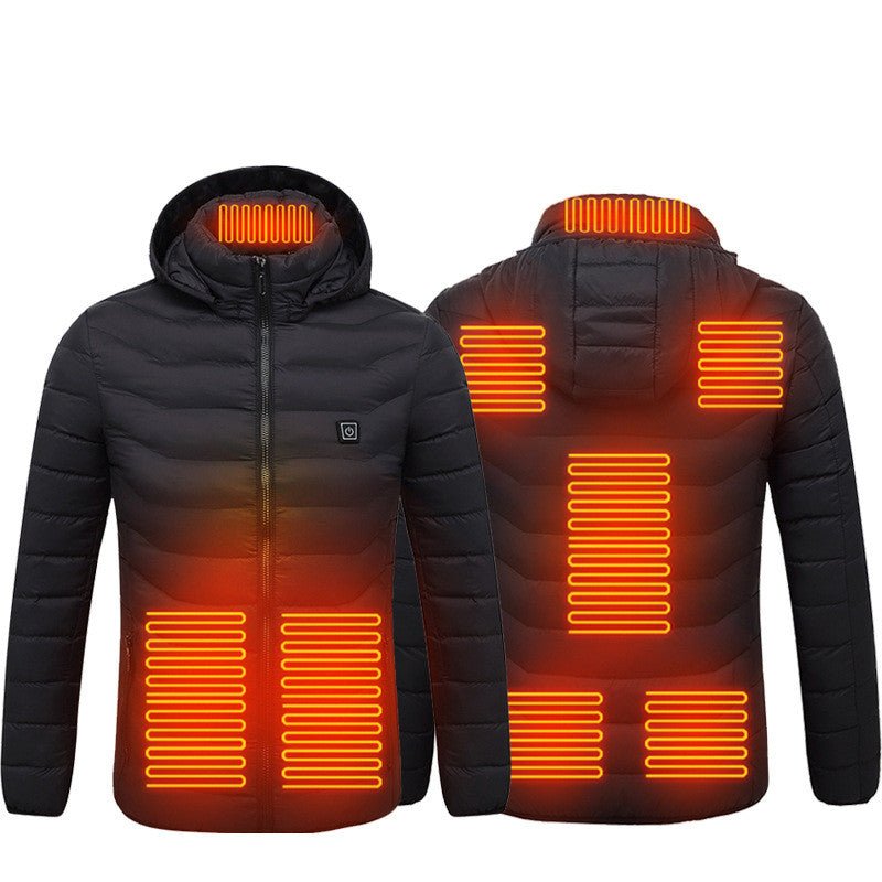 best New Heated Jacket Coat USB Electric Jacket Cotton Coat Heater Thermal Clothing Heating Vest Men's Clothes Winter 0 shop online at M2K Trends for