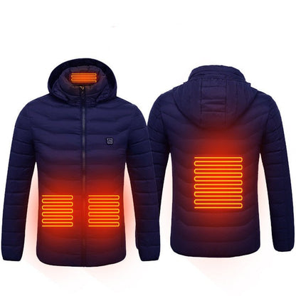 best New Heated Jacket Coat USB Electric Jacket Cotton Coat Heater Thermal Clothing Heating Vest Men's Clothes Winter 0 shop online at M2K Trends for