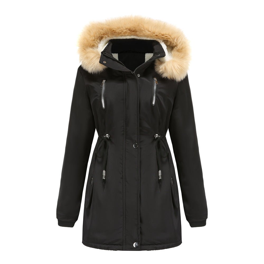 best New Jacket Coat Women's Fashion Long Sleeve Solid Hooded Parkas Thick Warm Simple Zipper Cotton Outwear Female Winter Clothing Jackets & Coats shop online at M2K Trends for New Jacket Coat Women's Fashion Long Sleeve Solid Hooded Parkas Thick Warm Simple Zipper Cotton Outwear Female Winter Clothing