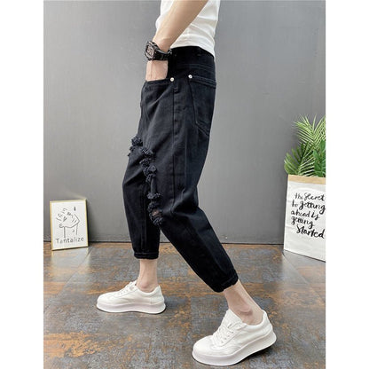 best New Men's Big Ripped Jeans With Small Feet men pants shop online at M2K Trends for man pants