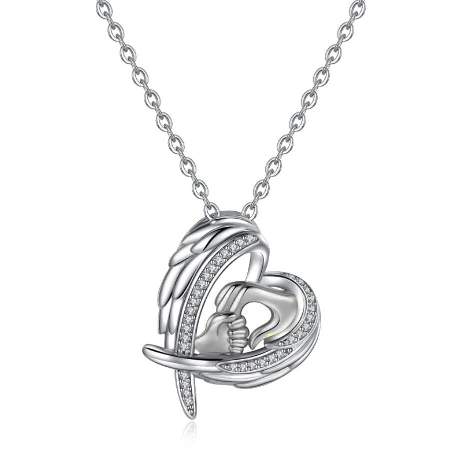 best New Mother's Day Necklace Holding Little Hands Accessories shop online at M2K Trends for gift