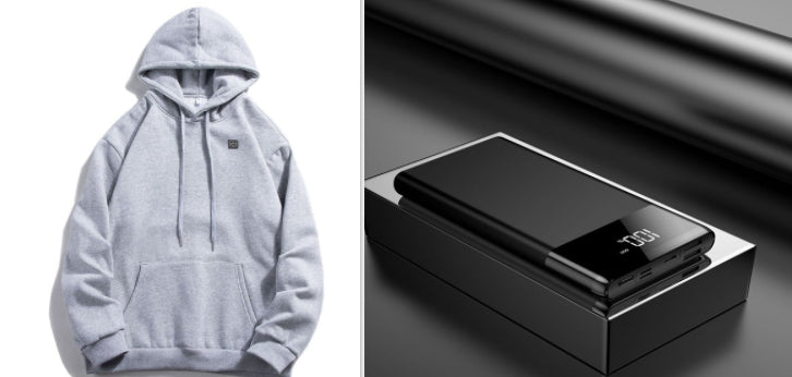 best New Outdoor Electric USB Heating Sweaters Hoodies Men Winter Warm Heated Clothes Charging Heat Jacket Sportswear hoddie shop online at M2K Trends for #Athleisure #EverydayStyle #CoolWeatherFashion #ClothingEssentials #WardrobeStaple #FashionStatement #ChillVibes #WeekendWear #MenFashion (or #WomenFashion depending on the target audience)