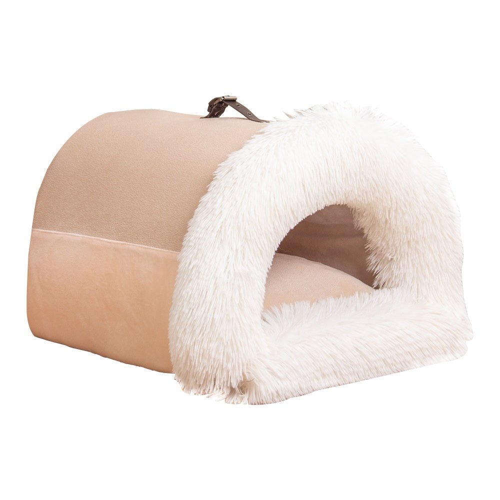 best New Splice Portable Pet Nest Portable Autumn And Winter Warm Dog Nest Moisture-proof Long Fur Cat Nest Cross Border Pet Nest 0 shop online at M2K Trends for