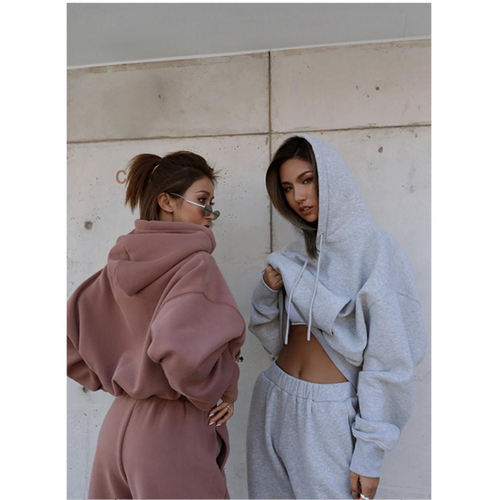 best New Style Autumn And Winter Women's New Casual Hoodie Coat Sports Suit New Style Autumn And Winter Women's New Casual Hoodie Coat Sports Suit shop online at M2K Trends for New Style Autumn And Winter Women's New Casual Hoodie Coat Sports Suit