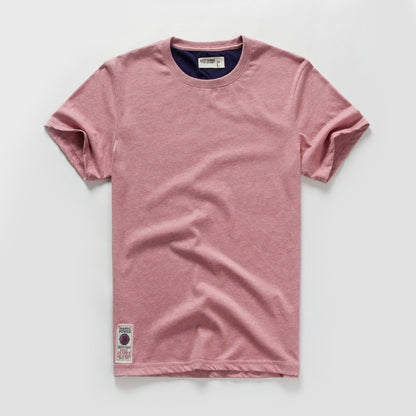 best New Summer Men's t-shirt Cotton Solid T shirt Men Causal O-neck Basic tshirt Male High Quality Classical tops 0 shop online at M2K Trends for