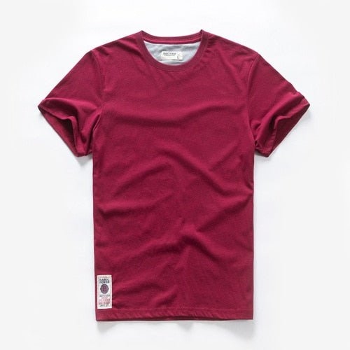 best New Summer Men's t-shirt Cotton Solid T shirt Men Causal O-neck Basic tshirt Male High Quality Classical tops 0 shop online at M2K Trends for