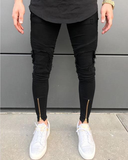 best Nice Ripped Zipper Jeans for men and young men Pants shop online at M2K Trends for mens pants