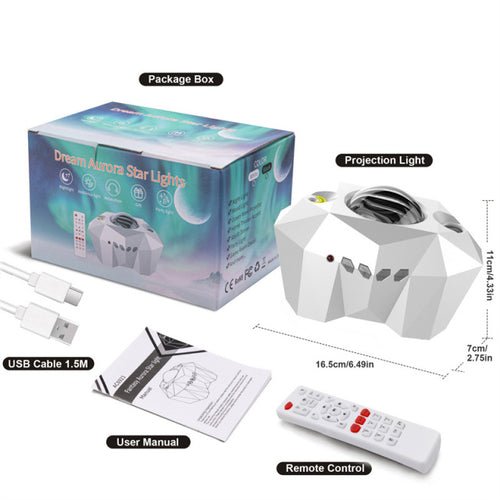 best Northern Lights Galaxy Projector Aurora Star Projector Night Light Lighting shop online at M2K Trends for LED Lamps