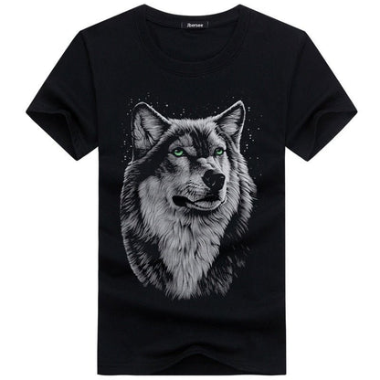 best One Piece Summer Men T-shirts Tee Shirt Cotton Casual Men Tshirt 5XL Short Sleeve 3D T Shirt for Men Wolf Men T-shirt homme shop online at M2K Trends for