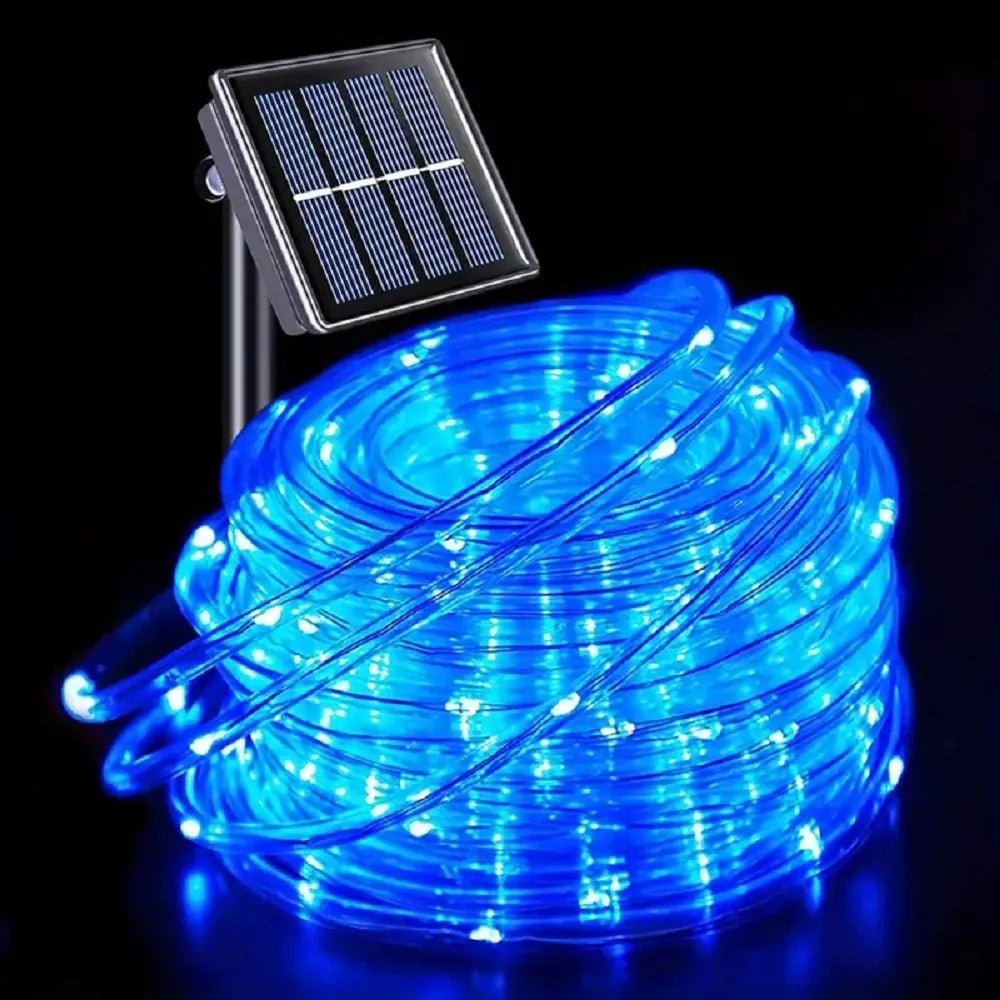 best Outdoor Solar Tube Rope Led Light Garden Christmas Decoration 22m/12m Xmas Wedding Garland WaterProof String Light Fairy Strip shop online at M2K Trends for