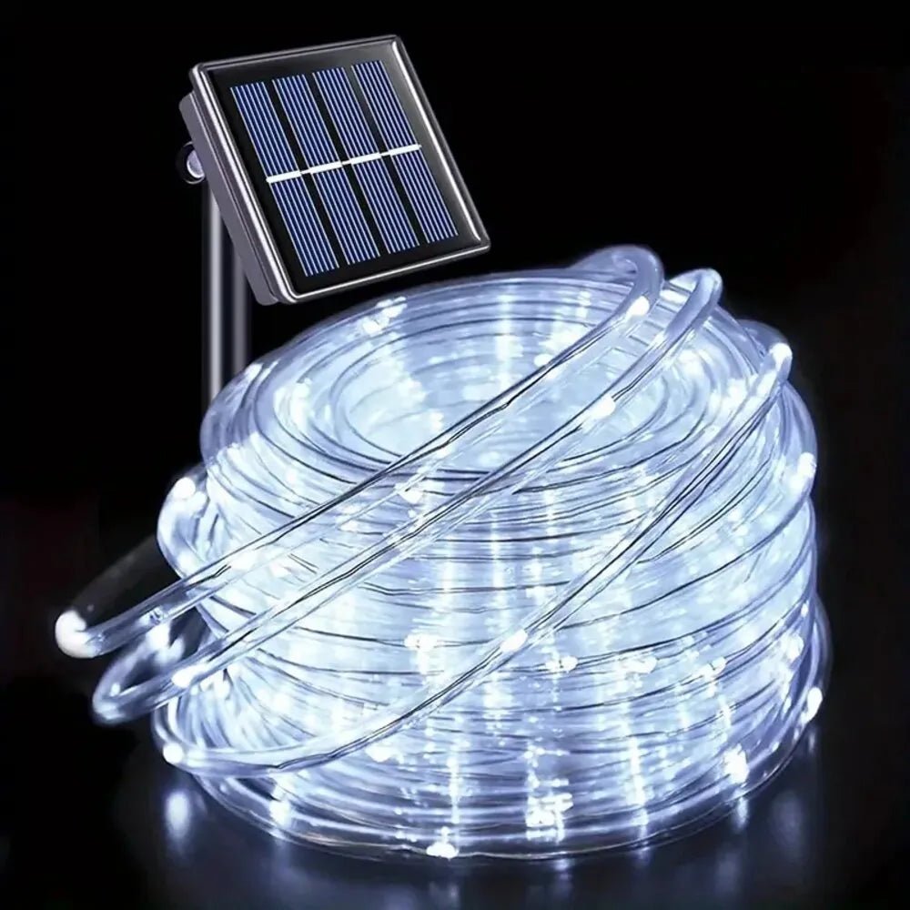 best Outdoor Solar Tube Rope Led Light Garden Christmas Decoration 22m/12m Xmas Wedding Garland WaterProof String Light Fairy Strip shop online at M2K Trends for