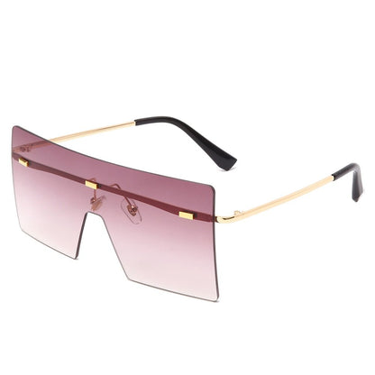 best Oversized Rimless Sunglasses Fashion Women Metal Gradient Sun glasses Luxury Lady Sunglass Eyewear UV400 Shades gafas de sol 0 shop online at M2K Trends for