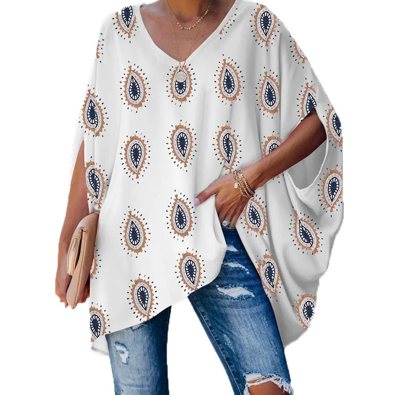 best Oversized T-Shirts For Women Fashion Blouse 2022 Batwingsleeve Tshirt Female Print Tees Large Size Y2k Clothing Loose Casual Top shop online at M2K Trends for