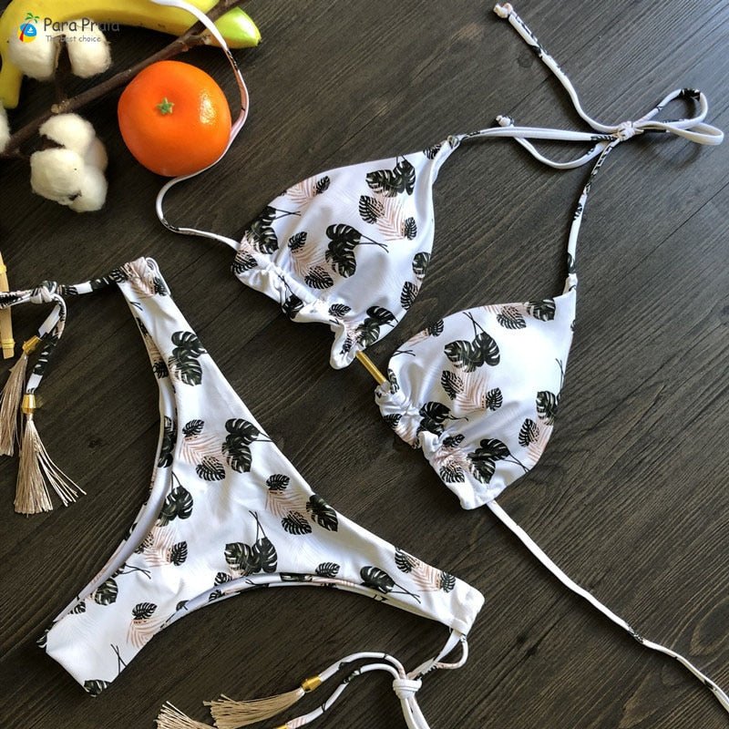 best Para Praia 17 Colors New Bandage Micro Bikini Mini Halter Bathing Suit Brazilian Swimsuit Thong Bikini Set Push Up Biquini 2023 0 shop online at M2K Trends for