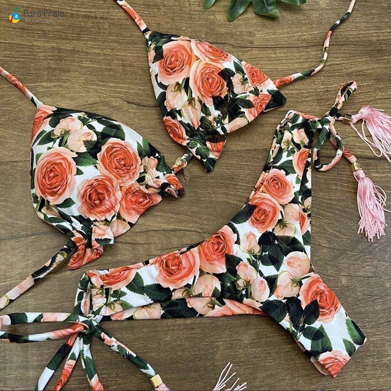 best Para Praia 17 Colors New Bandage Micro Bikini Mini Halter Bathing Suit Brazilian Swimsuit Thong Bikini Set Push Up Biquini 2023 0 shop online at M2K Trends for