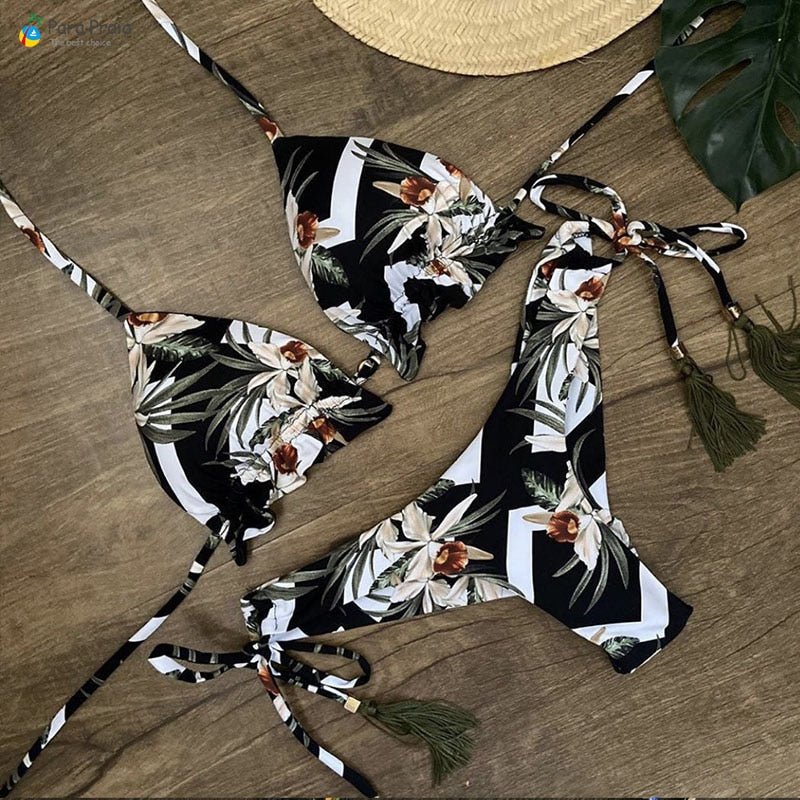 best Para Praia 17 Colors New Bandage Micro Bikini Mini Halter Bathing Suit Brazilian Swimsuit Thong Bikini Set Push Up Biquini 2023 0 shop online at M2K Trends for