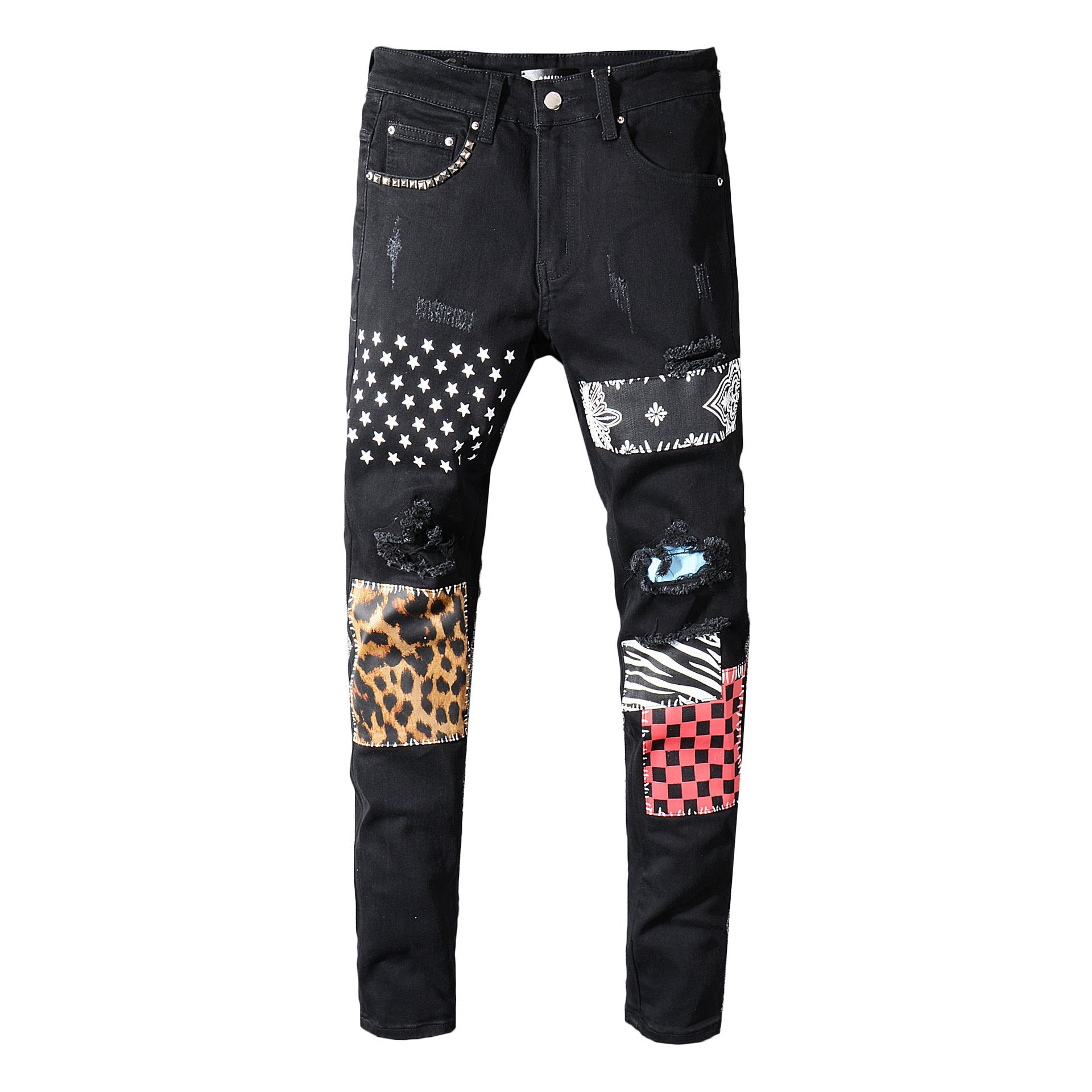 best Patchwork ripped beggar pants 0 shop online at M2K Trends for