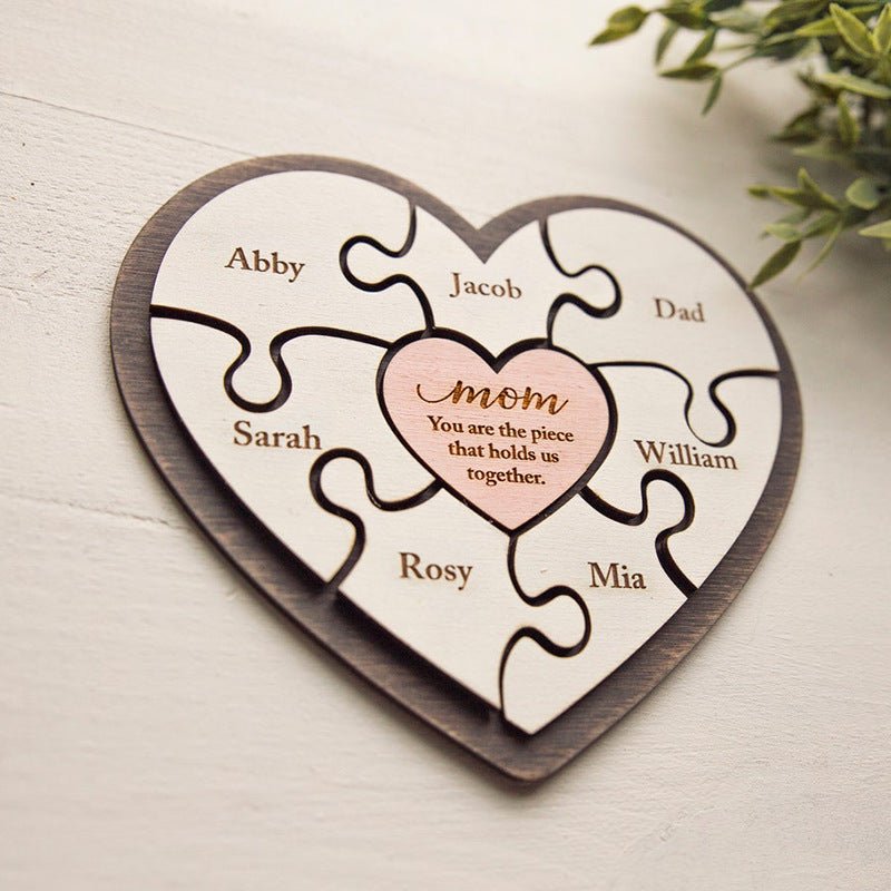 best Personalized Name Wooden Puzzle Mother's Day Gift Home & Garden shop online at M2K Trends for gift