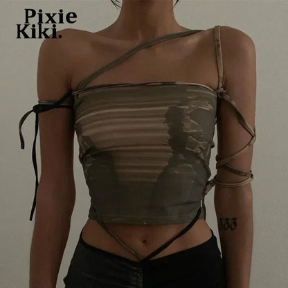 best PixieKiki Fairy Grunge Aesthetic Tank Top Women Clothes Summer 2023 Sexy Print Cami Cyber Y2k Crop Tops Strapless Shirt P33-AH10 shop online at M2K Trends for