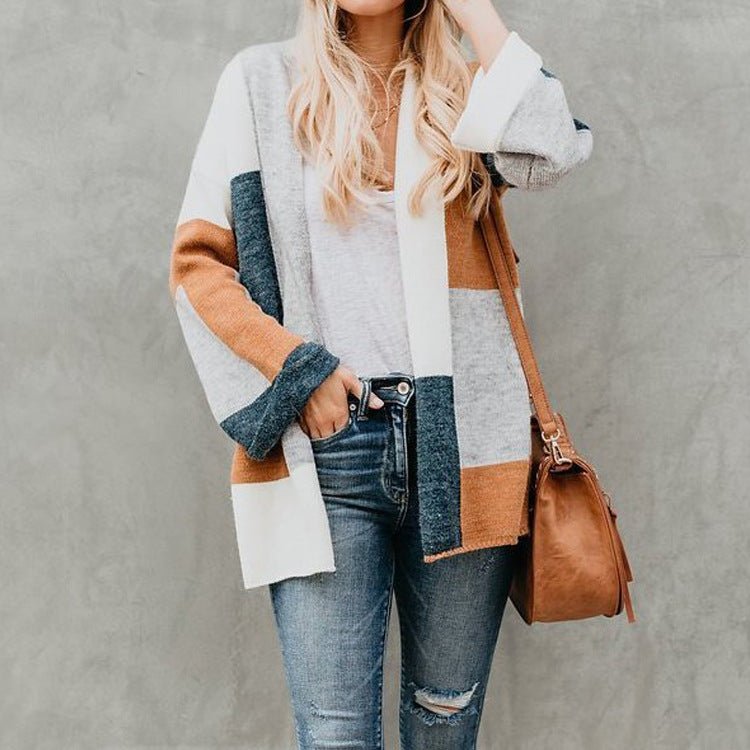 best Plaid sweater ladies knit sweater 0 shop online at M2K Trends for