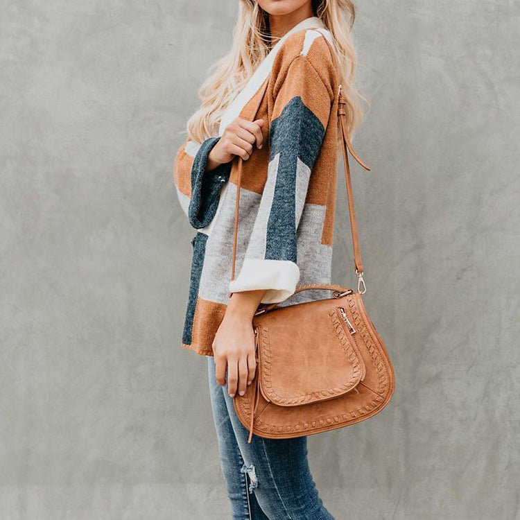 best Plaid sweater ladies knit sweater 0 shop online at M2K Trends for