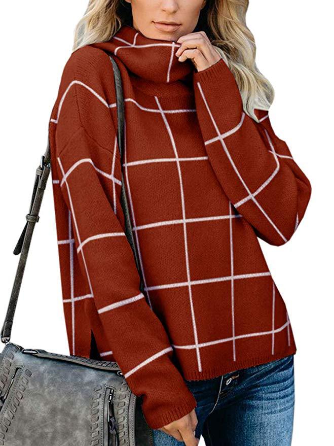 best Plaid sweater pullover plaid sweater 0 shop online at M2K Trends for