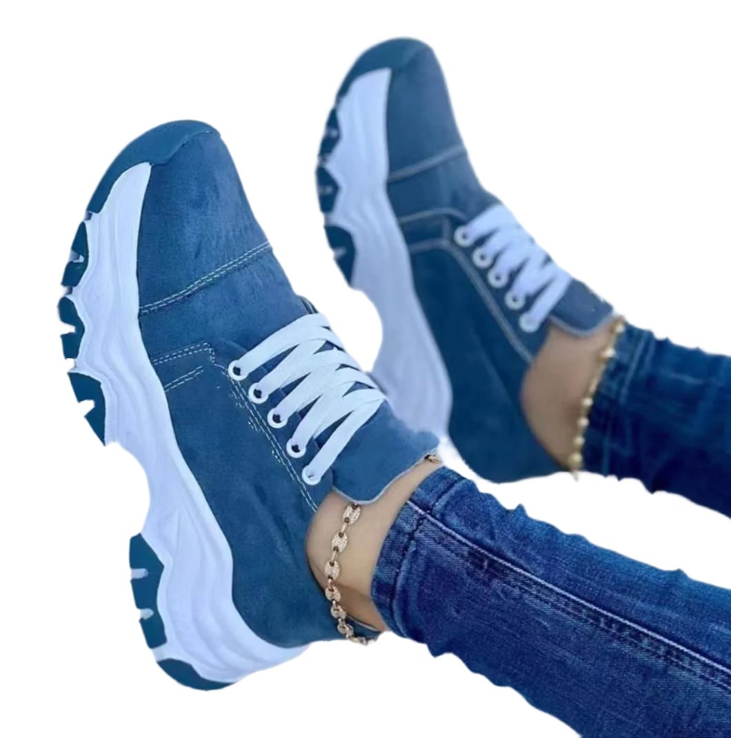 best Platform Sport Flats Shoes Lace-up Sneaker Outdoor Walking Casual Shoes Women Shoes shop online at M2K Trends for