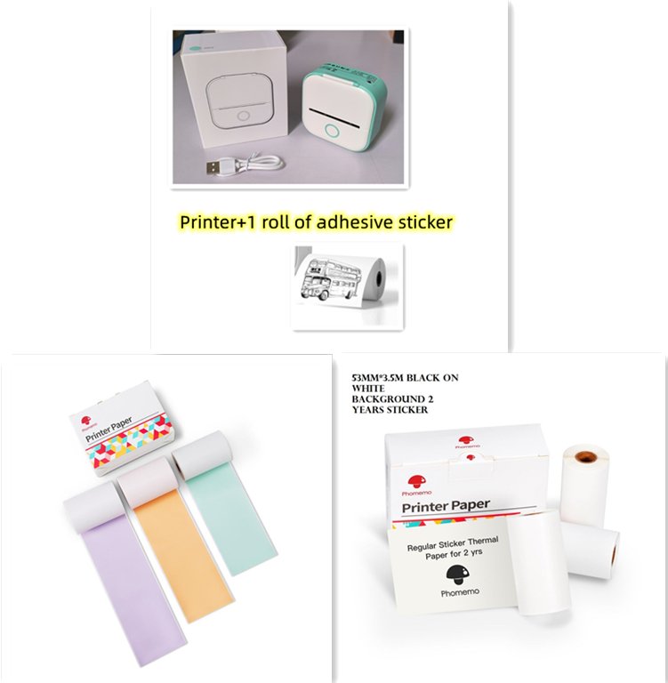 best Portable Mini Thermal Label Printer Home Photo Printer Student Wrong Question Printer Bluetooth Mini Label Printer Price Tag Portable Mini Thermal Label Printer shop online at M2K Trends for Home Photo Printer Student