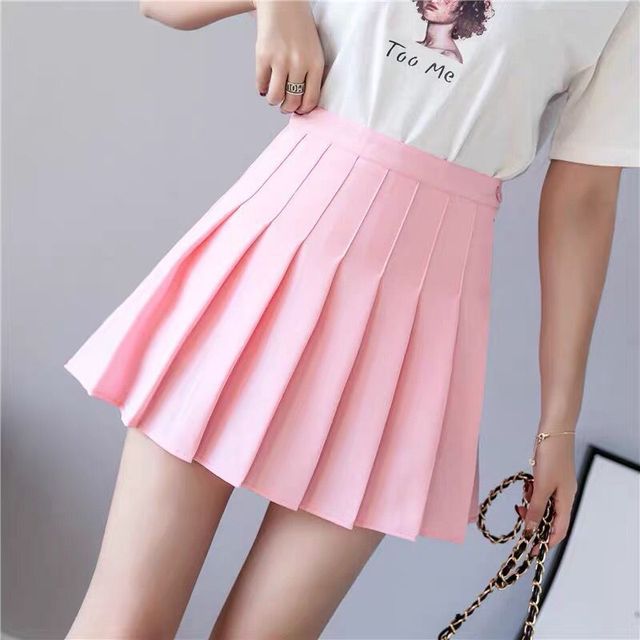 best Preppy Style High Waist Solid Pleated Mini Skirt Women Summer Spring Korean Fashion Cute White A-line Skirt Y2k Skort Clothes 0 shop online at M2K Trends for