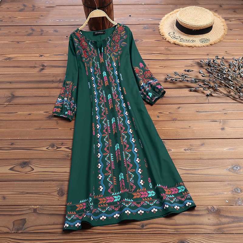 best Printed casual tunic dress bohemian Blouse shop online at M2K Trends for