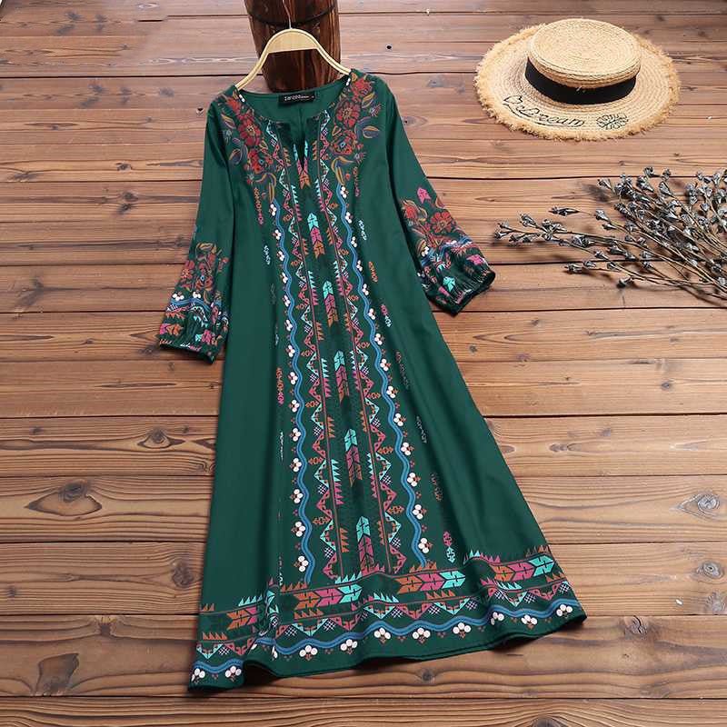 best Printed casual tunic dress bohemian Blouse shop online at M2K Trends for