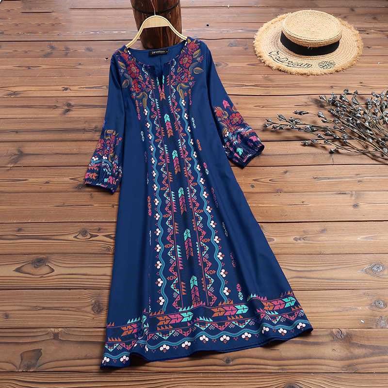 best Printed casual tunic dress bohemian Blouse shop online at M2K Trends for