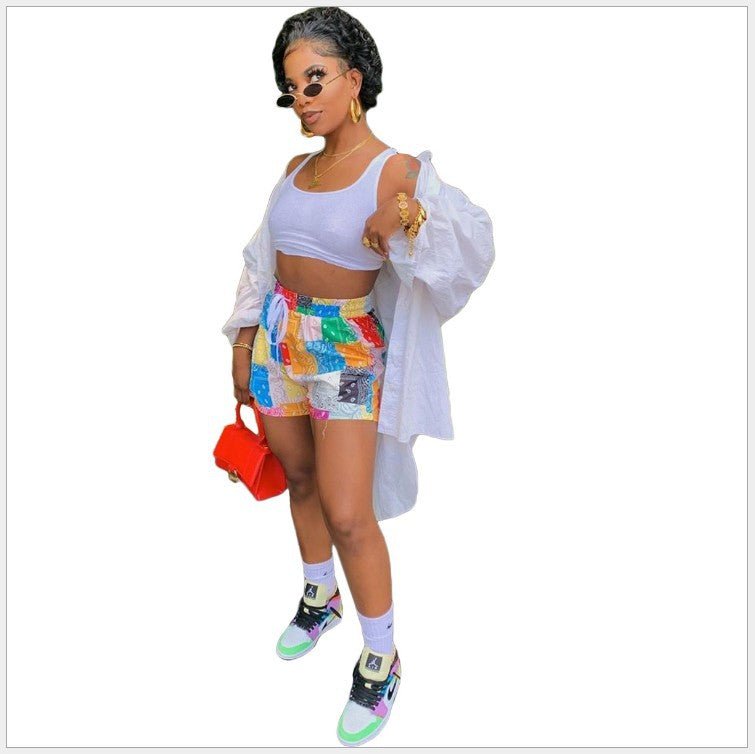 best Printed Shorts Casual Home Loose Beach Pants Women 0 shop online at M2K Trends for