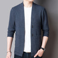 best Pure Color Sweater Jacket Men's Autumn Thin Section 0 shop online at M2K Trends for