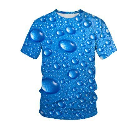 best Raindrop Liquid Print 3DT Shirt Men's Fashion Trendy Short Sleeve Clothing shop online at M2K Trends for Men's T-shirts