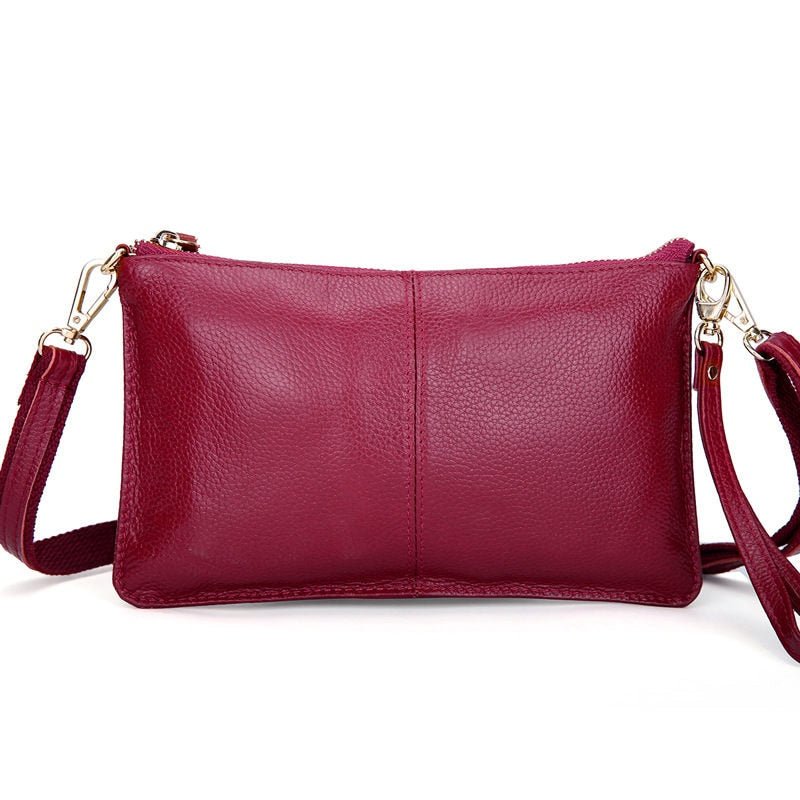 best RanHuang Women Genuine Leather Day Clutches Candy Color Shoulder Bags Women&#39;s Fashion Crossbody Bags Small Clutch Bags 0 shop online at M2K Trends for