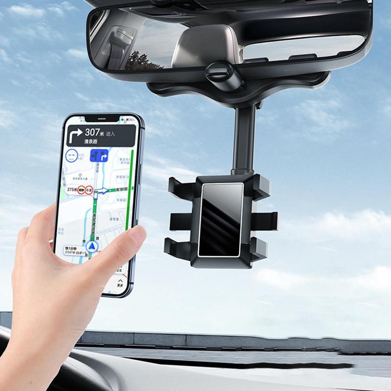 best Rearview Mirror Phone Holder For Car Rotatable And Retractable Car Phone Holder Multifunctional 360 Rear View Mirror Phone Holder Suitable For All Mobile Phones And All Car Rearview Mirror Phone Holder shop online at M2K Trends for Motor Vehicle Interior Fittings