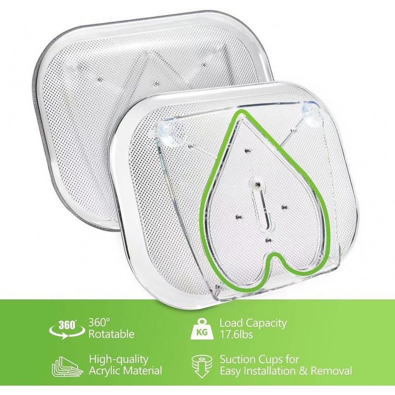 best Refrigerator Rotating Tray Heart-shaped Track Transparent Rectangular Refrigerator Storage Tray Dining Tray 0 shop online at M2K Trends for