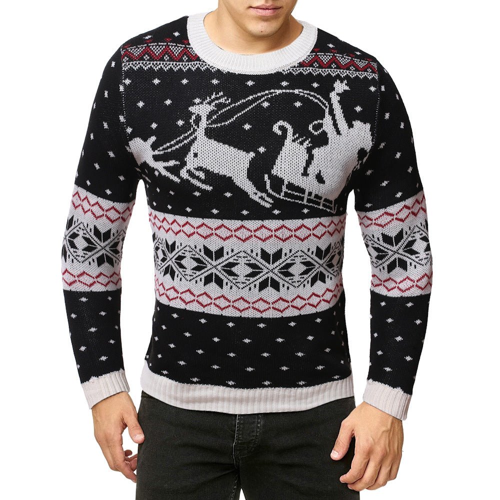 best Reindeer sweater men's sweater bottoming shirt 0 shop online at M2K Trends for